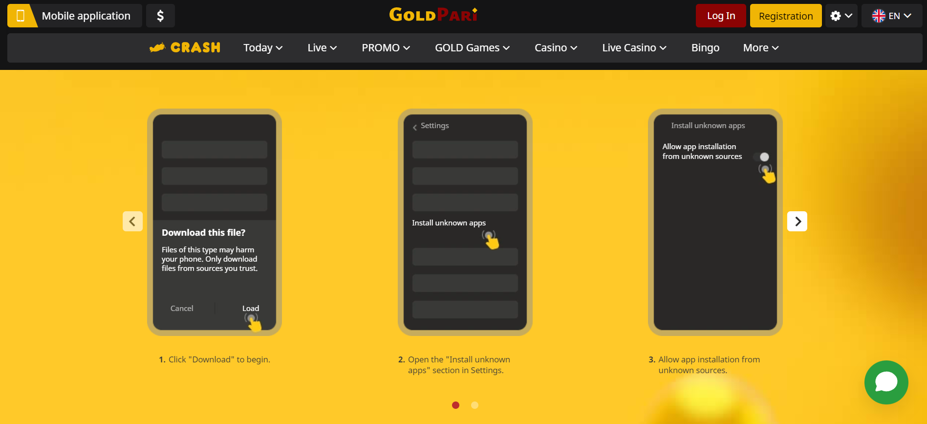 Download Goldpari on Android